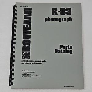 Rowe R-83 Parts Manual 70-3363