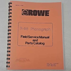 Rowe R-88 Service manual 70-5765