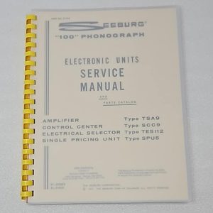 Seeburg 100 phonographs service manual 60-3410