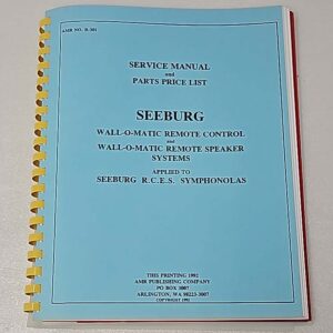 Seeburg Remote Manual 60-2901
