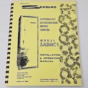 Seeburg SABMC1 manual 60-3489