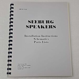 Seeburg Speakers Install Manual 60-3486