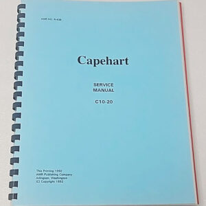 capehart C-10-20 orchestrope service manual 71-2822