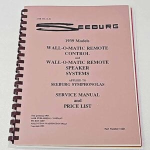 seeburg wall o matic wallbox manual 60-3020