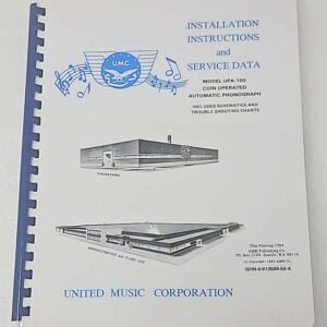 united UPA-100 manual 71-1279