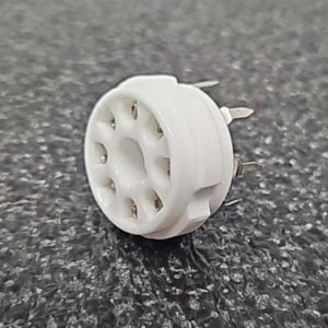 8 pin pcb mount ceramic miniture tube socket 49-7512 q29
