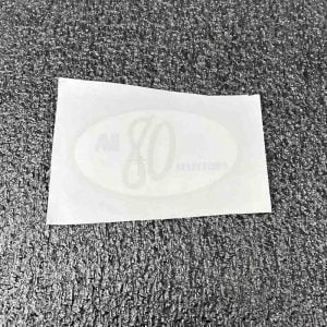 AMI 80 Selections oval glass decal