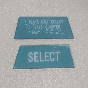 Wurlitzer 5250 Wallbox Instruction Plastic Set 11-4098 Q9