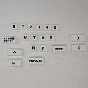 AMI Rowe CD100 universal button set white 40-7381