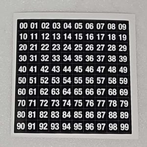 CD Flip Page number stickers 84-2729