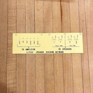AMI Continental 2 Crossover Paper Label L-2722