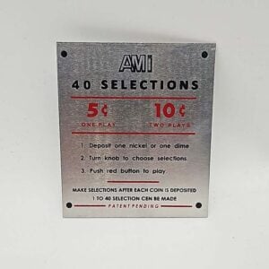 AMI WL WD Wallbox name plate 11-7721