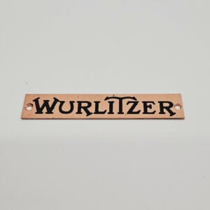 Wurlitzer 420 430 speaker name tag 11-7759