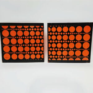 Seeburg 1973 sps160 lower display plastic art panel set orange 08-062026-06