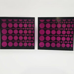 Seeburg 1973 sps160 lower display plastic art panel set purple 08-062026-03